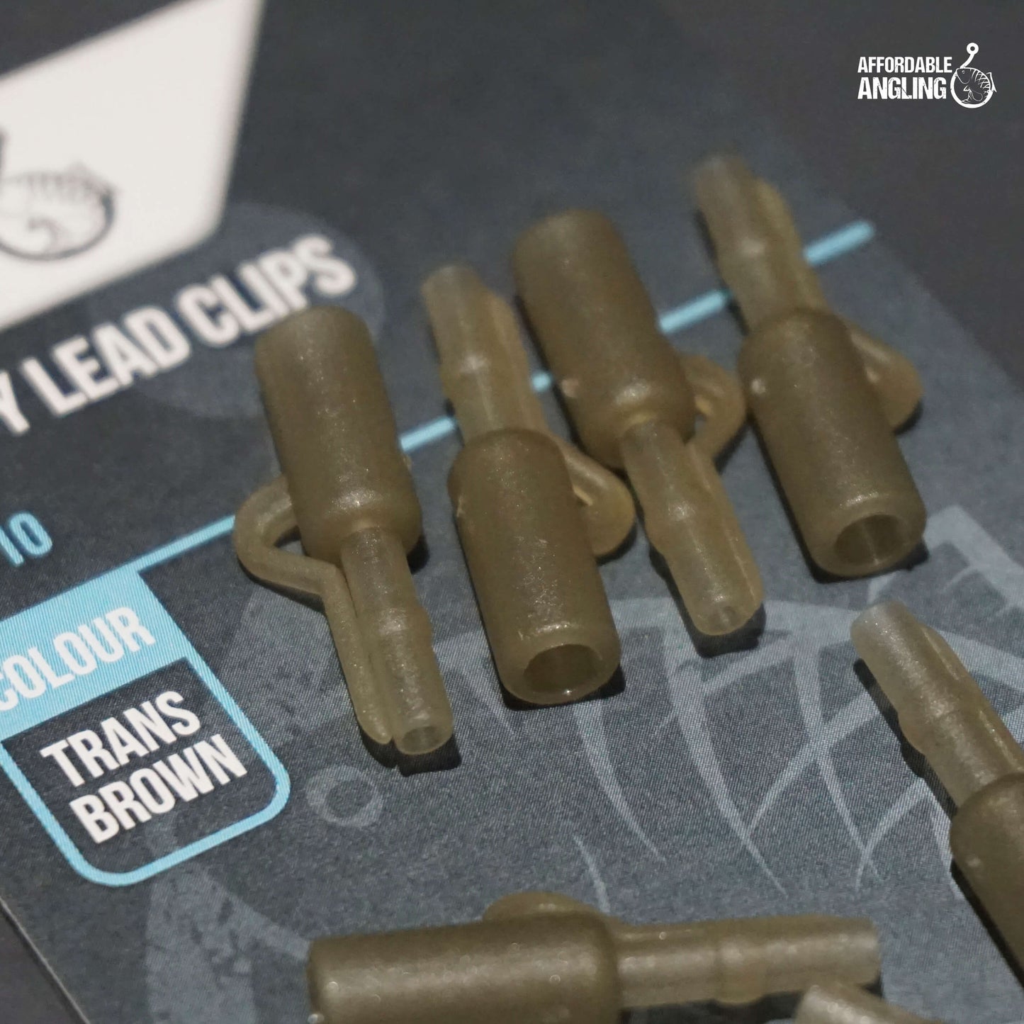 Lead Clips - Trans Brown