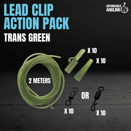 Lead Clip Action Pack Trans Green