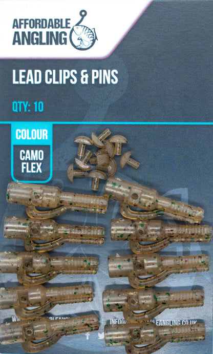 Safety Lead Clips & Locking Pins - Camo Flex