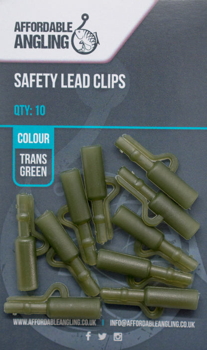 Lead Clips - Trans Green
